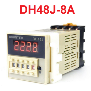 Contador digital industrial 4 dígitos, 8 pines — DH48J-8A